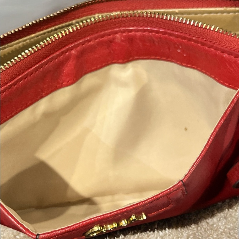 Vintage Coach Red “ Saucy” Leather Wristlet. - Picture 4 of 5